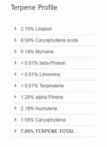 Monster Cookies terpene profile