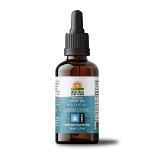brown amber dropper bottle with a teal and white label that reads 'cbd cbg hemp oil'